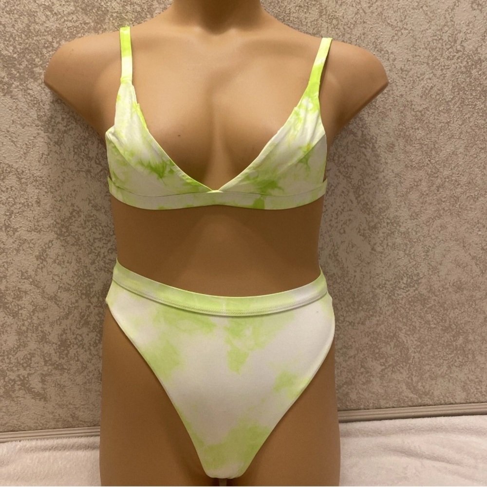 Dippin' Daisy's Neon Green Tie-Dye Bikini